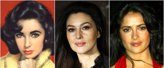 Elizabeth Taylor, Monica Bellucci i Salma Hayek