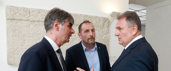 Dalibor Paus, Darijo Vasilić i Radimir Čačić u Saboru