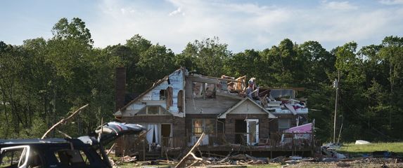 Kuća oštećena u uraganu