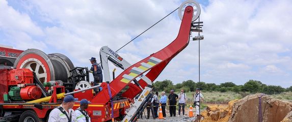 Spašavanje južnoafričkih rudara u siječnju 2025. godine, ilustracija