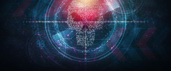 Digitalna kosturska lubanja, ilustracija