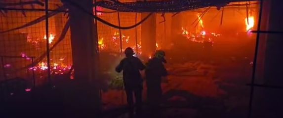 Zagrebački vatrogasci objavili snimku požara u Blatu