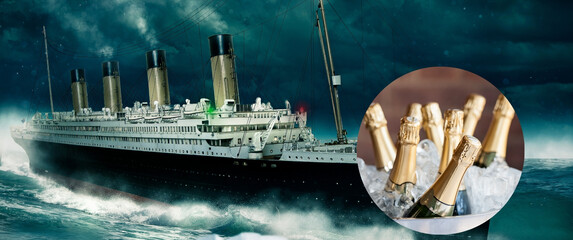 Titanic i boce Šampanjca