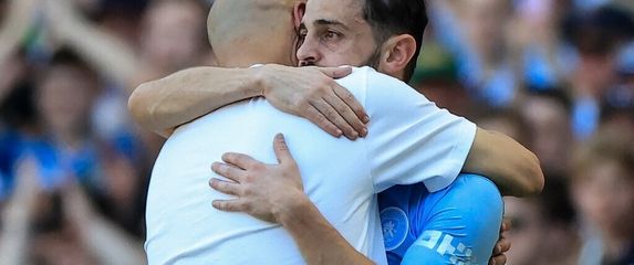 Pep Guardiola i Bernardo Silva