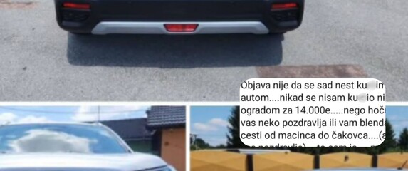 Kupnja novog automobila i objava na društvenim mrežama