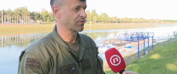 brigadir Damir Barišić, voditelj letačkog programa