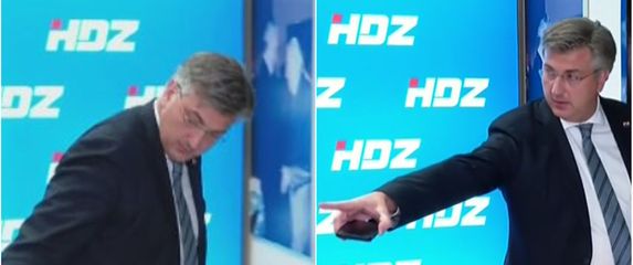 Andrej Plenković zapeo za mikrofon