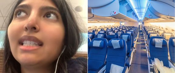 TikTokerica Surya Garg i avionska sjedala