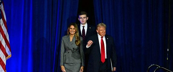 Melania, Donald i Barron Trump