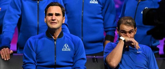 Roger Federer i Rafael Nadal na posljednjem meču Švicarca