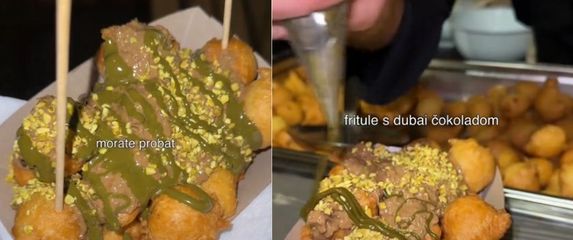 Fritule s Dubai čokoladom na zagrebačkom adventu