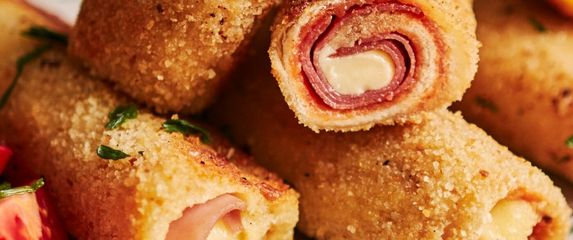 Pohane rolice sa šunkom i sirom