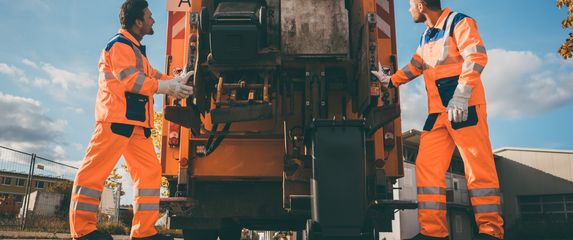 Kamion za smeće, ilustracija