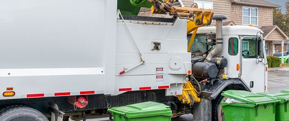 Kamion za prikupljanje otpada, ilustracija