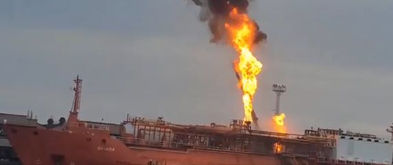 Rusija pogodila tanker na Dunavu