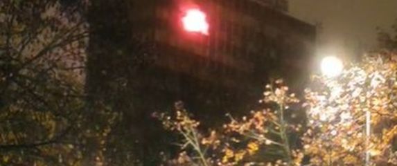 Početak požara u Vjesnikovu neboderu