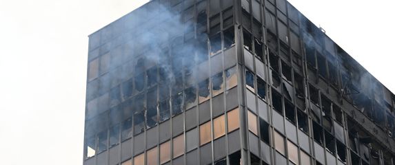 Izgorjela zgrada Vjesnika