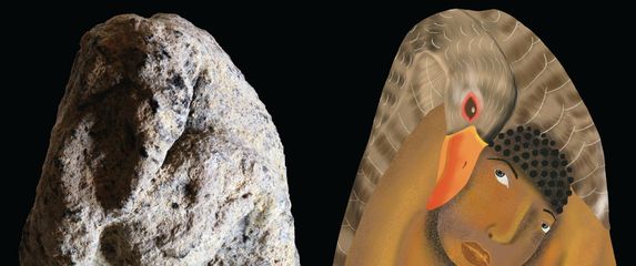 Figurica žene i guske