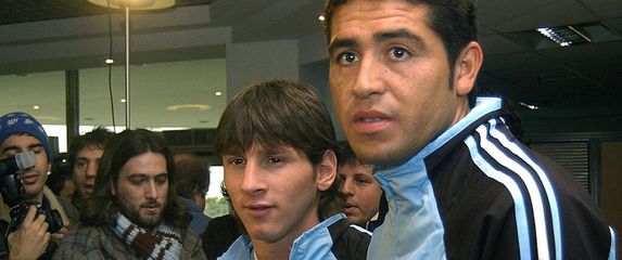 Lionel Messi i Juan Roman Riquelme