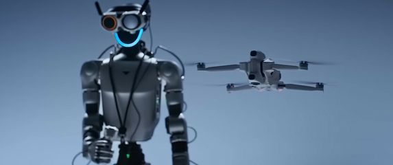 Unitree G1 upravlja A1 dronom tvrtke Antigravity