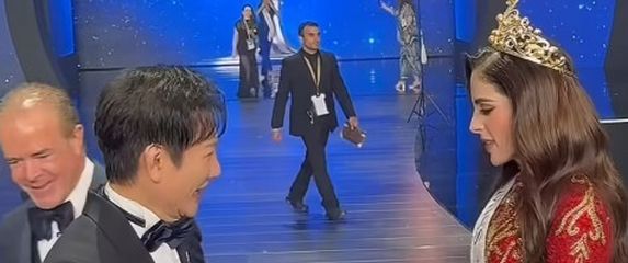 Fatima Bosch i direktor Miss Universe