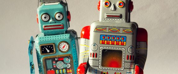 Igračke roboti, ilustracija