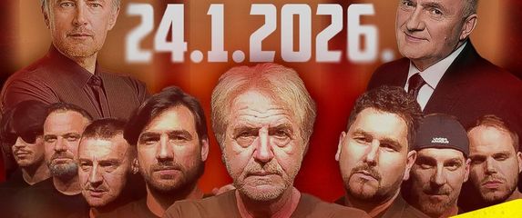 Plakat za koncert hrvatskih izvođača u Švicarskoj