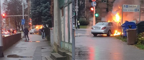 Požar automobila na Selskoj