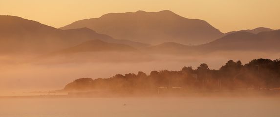 Jutarnja magla na Pelješcu