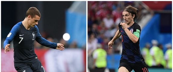 Antoine Griezmann i Luka Modrić (Foto: AFP)