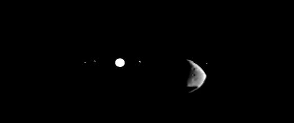 Pomrčina Jupitera iz Marsove orbite
