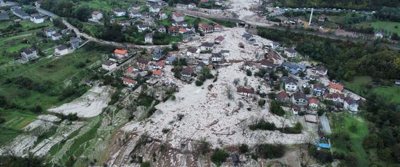 Poplave i odron u Donjoj Jablanici