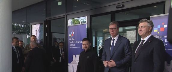 Aleksandar Vučić, Andrej Plenković i Volodimir Zelenski