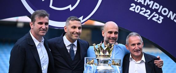 Pep Guardiola i Txiki Begiristain