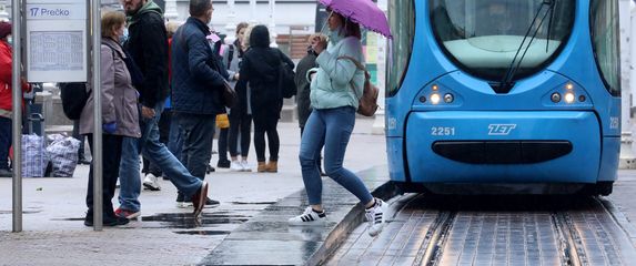 Tramvaj na Trgu bana Jelačića, ilustracija