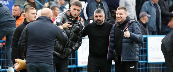 Gennaro Gattuso i navijači Hajduka u Grubišnom Polju