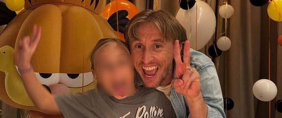 Luka Modrić i kćerkica
