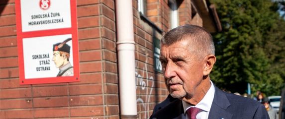 Andrej Babiš na biralištu