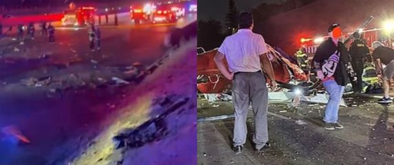 Helikopter se srušio na autocestu