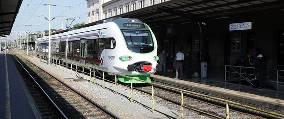 Vlak na zagrebačkom Glavnom kolodvoru