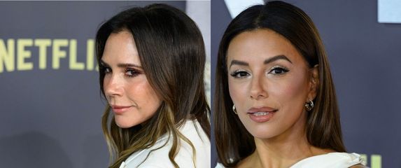 Victoria Beckham i Eva Longoria u kreacijama Victorije Beckham na premijeri dokumentarnog filma Victoria Beckham