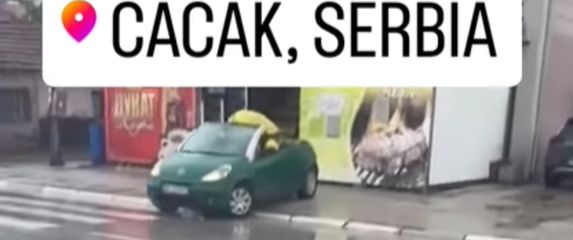 Smiješna scena u prometu iz Srbije