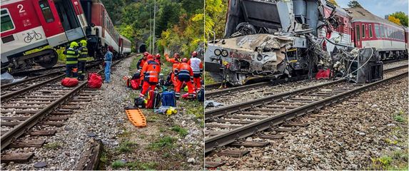 Sudar vlakova u Slovačkoj