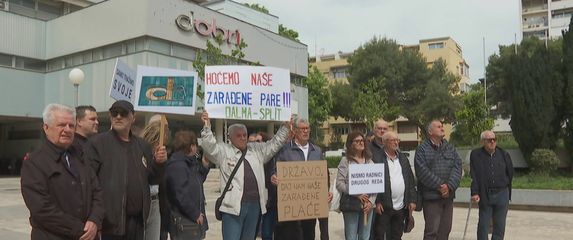Prosvjed bivših radnika Dalme