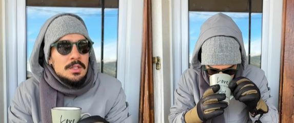 Josip Banovac kako se šali s jesenskim vremenom u Splitu