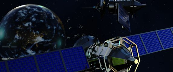 Sateliti, ilustracija