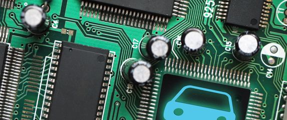 Automobilski čip, ilustracija