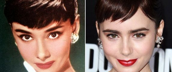 Audrey Hepburn i Lily Collins