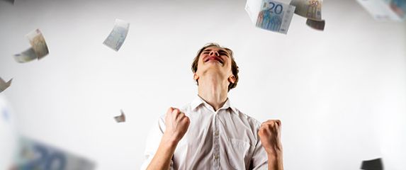 Novčani dobitak, ilustracija