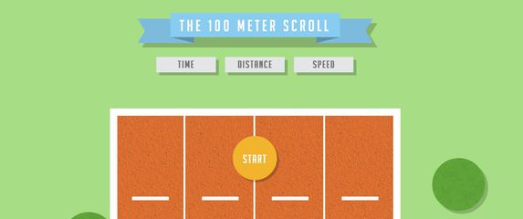 Okušajte se u prvom svjetskom natjecanju skrolanja na 100 metara